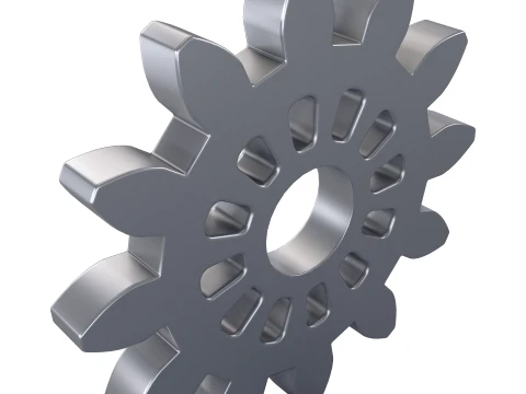 Gear Spur D119mm T12mm M1 3D Model