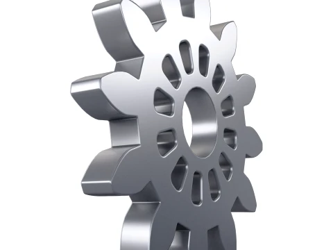 Gear Spur D119mm T12mm M1 3D Model
