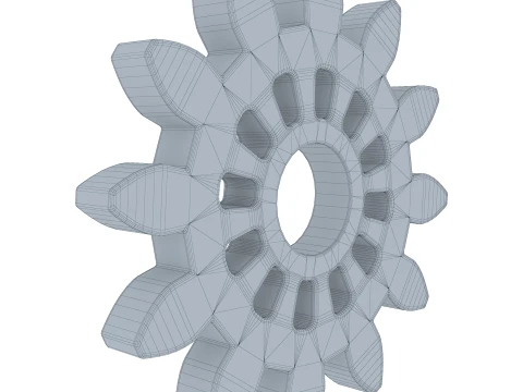 Gear Spur D119mm T12mm M1 3D Model