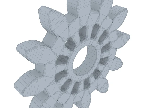 Gear Spur D119mm T12mm M1 3D Model
