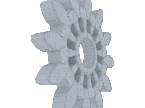 Gear Spur D119mm T12mm M1 3D Model