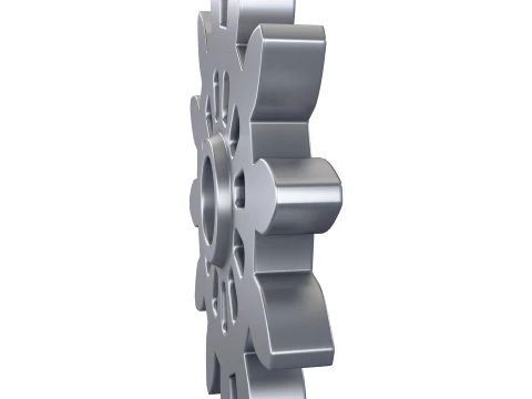 Gear Spur D119mm T18mm M1 3D Model