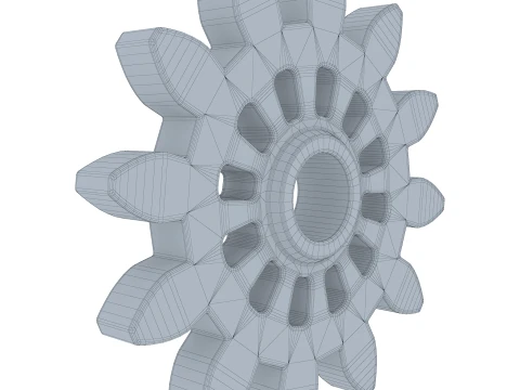 Gear Spur D119mm T18mm M1 3D Model