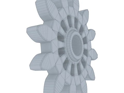 Gear Spur D119mm T18mm M1 3D Model