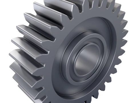 Gear Spur D121mm T38mm M1 3D Model