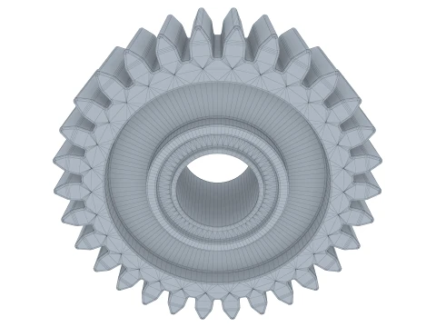 Gear Spur D121mm T38mm M1 3D Model