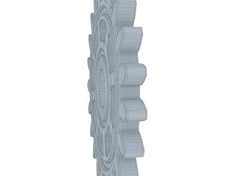 Gear Spur D122mm T9mm M1 3D Model
