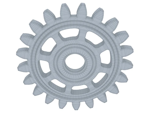 Gear Spur D122mm T9mm M1 3D Model