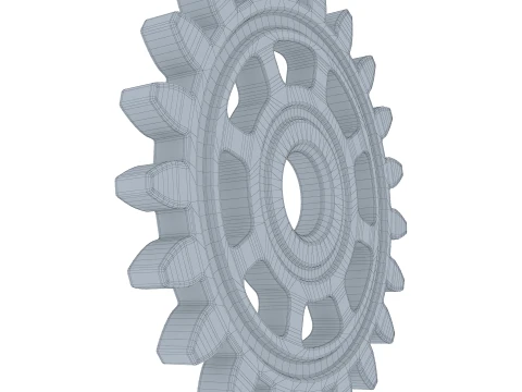 Gear Spur D122mm T9mm M1 3D Model