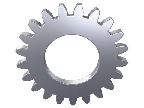 Gear Spur D122mm T9mm M2 3D Model