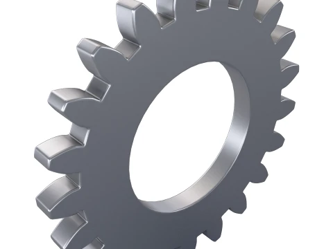 Gear Spur D122mm T9mm M2 3D Model