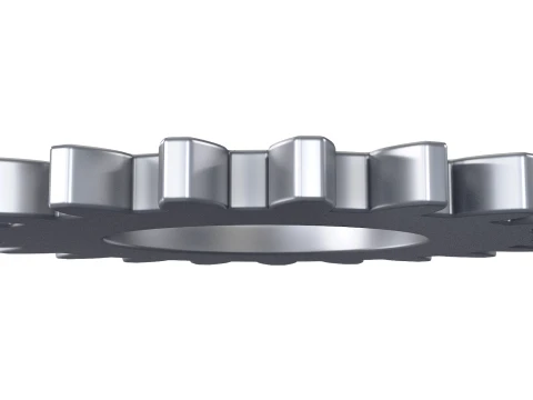 Gear Spur D122mm T9mm M2 3D Model
