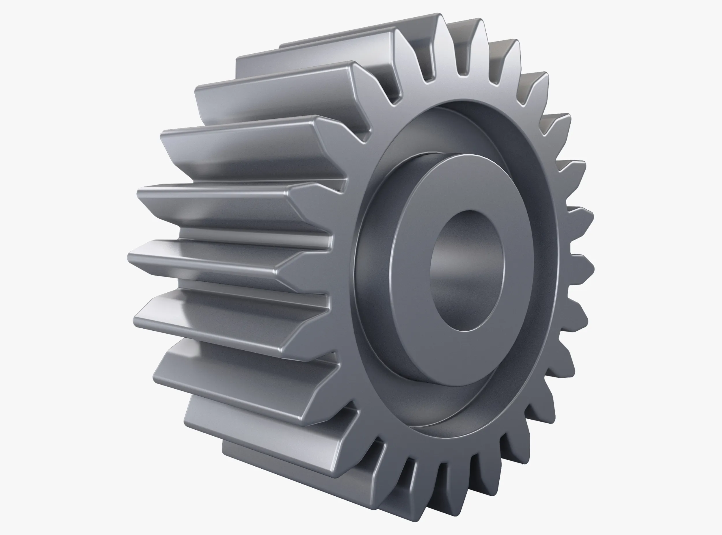 Gear Spur D147mm T68mm M1 3D Model .c4d .max .obj .3ds .fbx .stl .blend 