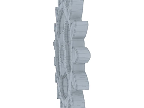 Gear Spur D161mm T12mm M1 3D Model