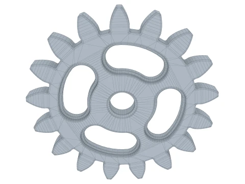Gear Spur D161mm T12mm M1 3D Model