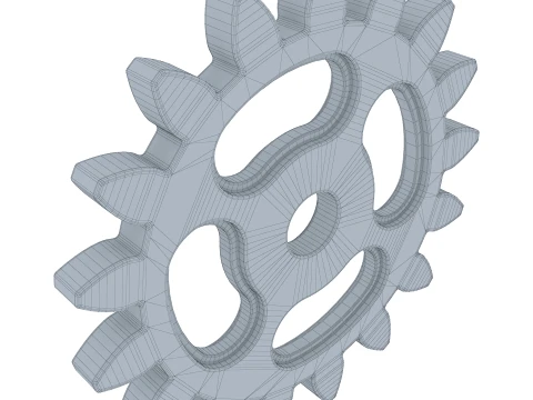 Gear Spur D161mm T12mm M1 3D Model