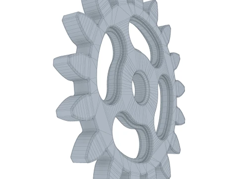 Gear Spur D161mm T12mm M1 3D Model