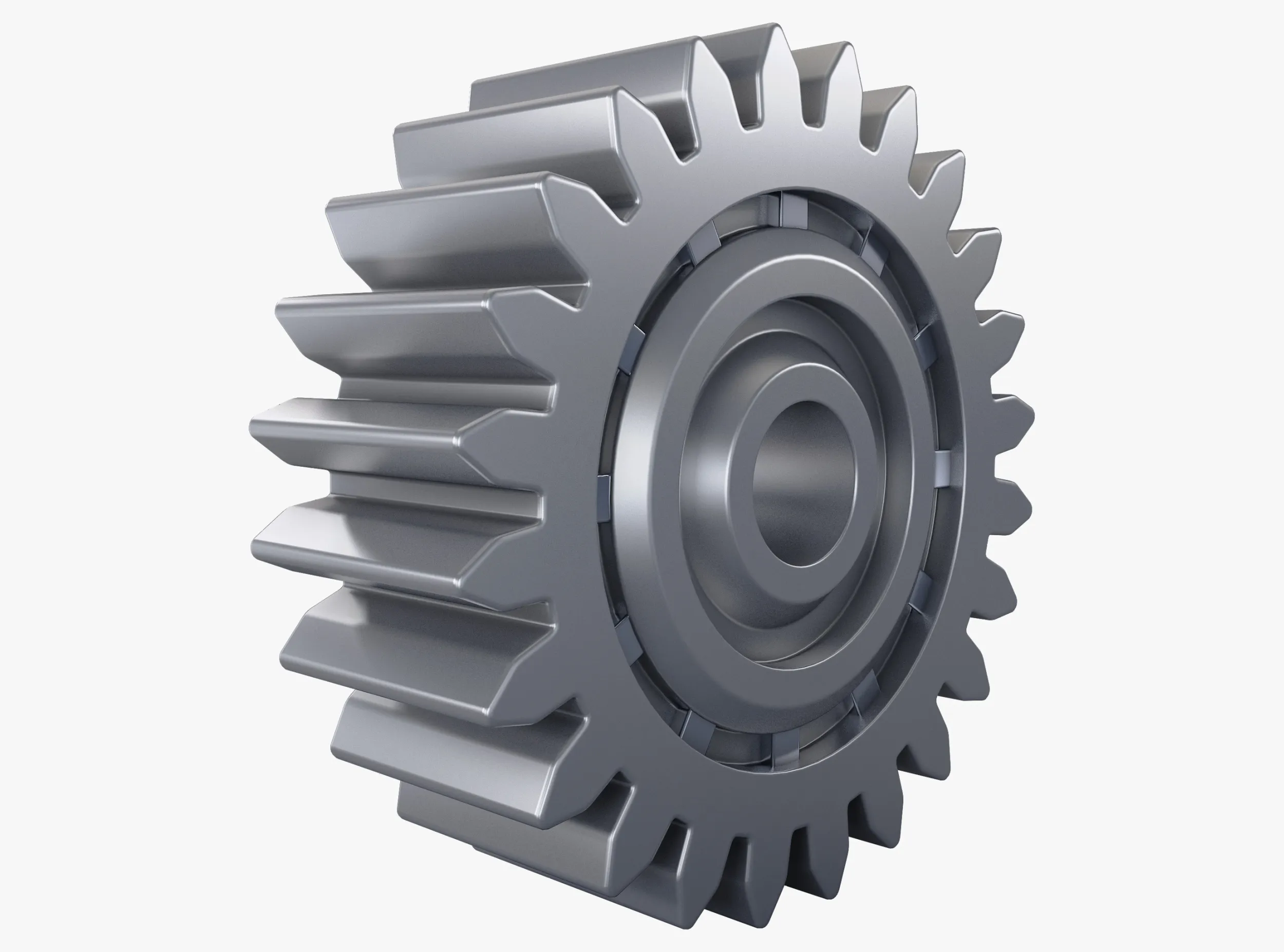Gear Spur D161mm T57mm M1 3D Model .c4d .max .obj .3ds .fbx .stl .blend 