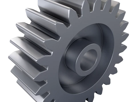 Gear Spur D161mm T57mm M1 3D Model
