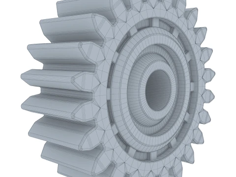 Gear Spur D161mm T57mm M1 3D Model
