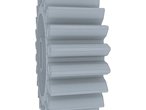 Gear Spur D161mm T57mm M1 3D Model