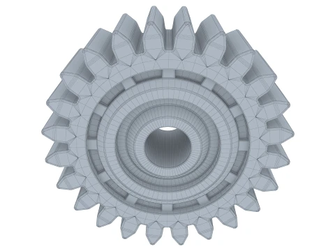 Gear Spur D161mm T57mm M1 3D Model