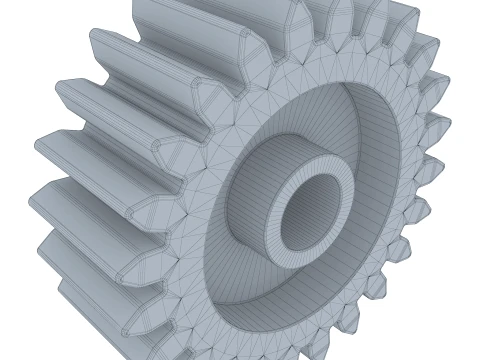Gear Spur D161mm T57mm M1 3D Model