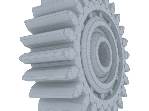 Gear Spur D161mm T57mm M1 3D Model