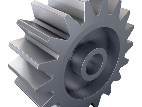 Gear Spur D167mm T71mm M2 3D Model