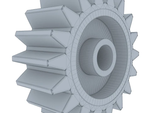 Gear Spur D167mm T71mm M2 3D Model