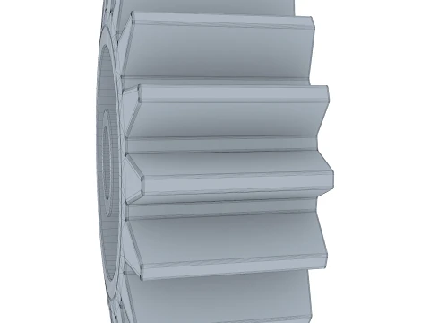 Gear Spur D167mm T71mm M2 3D Model