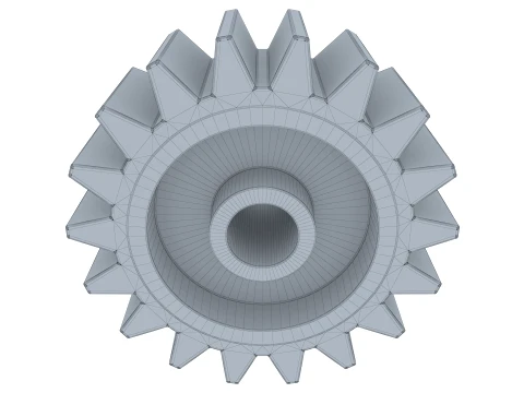 Gear Spur D167mm T71mm M2 3D Model