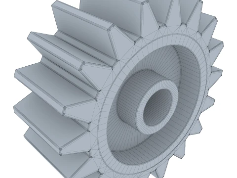 Gear Spur D167mm T71mm M2 3D Model