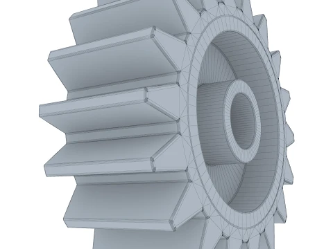Gear Spur D167mm T71mm M2 3D Model