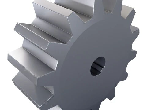 Gear Spur D178mm T74mm M1 3D Model