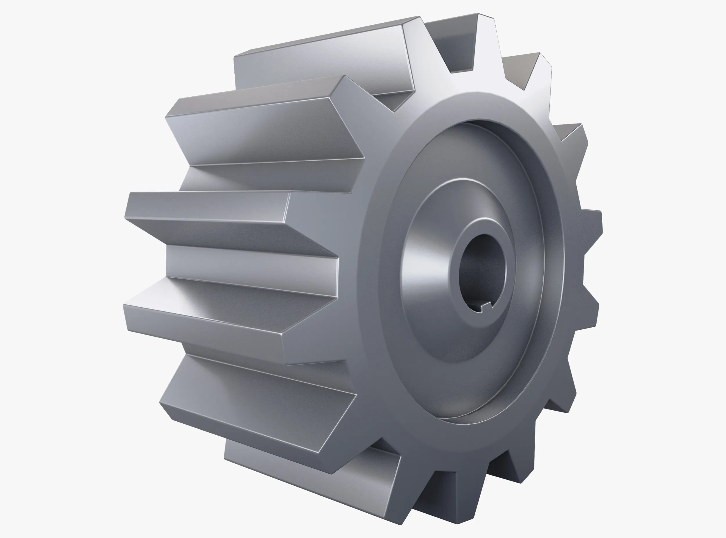 Gear Spur D178mm T94mm M1 3D Model .c4d .max .obj .3ds .fbx .stl .blend 