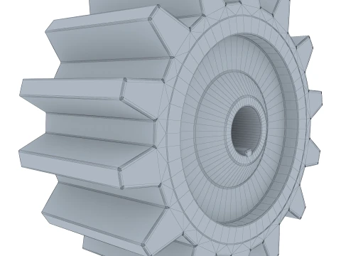 Gear Spur D178mm T94mm M1 3D Model