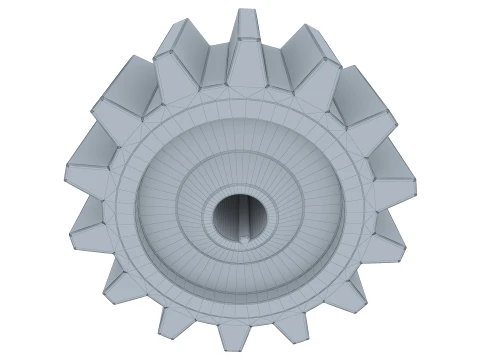 Gear Spur D178mm T94mm M1 3D Model
