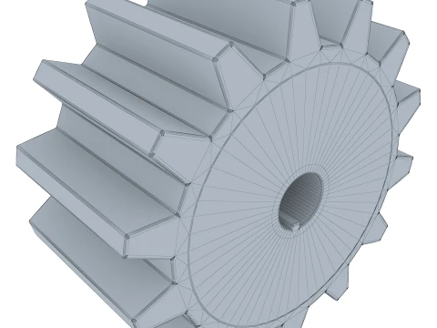 Gear Spur D178mm T94mm M1 3D Model