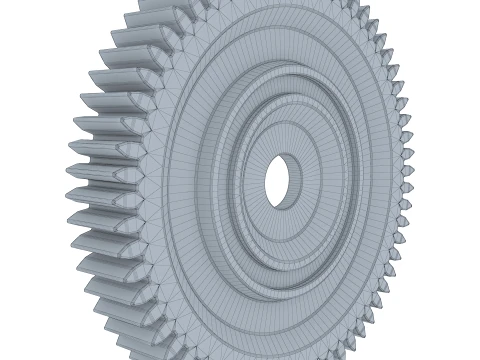 Gear Spur D201mm T31mm M1 3D Model