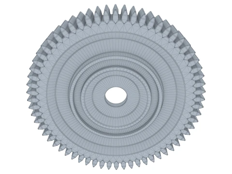 Gear Spur D201mm T31mm M1 3D Model