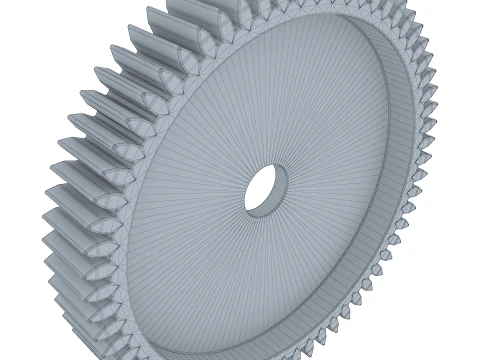 Gear Spur D201mm T31mm M1 3D Model