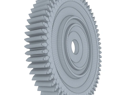 Gear Spur D201mm T31mm M1 3D Model