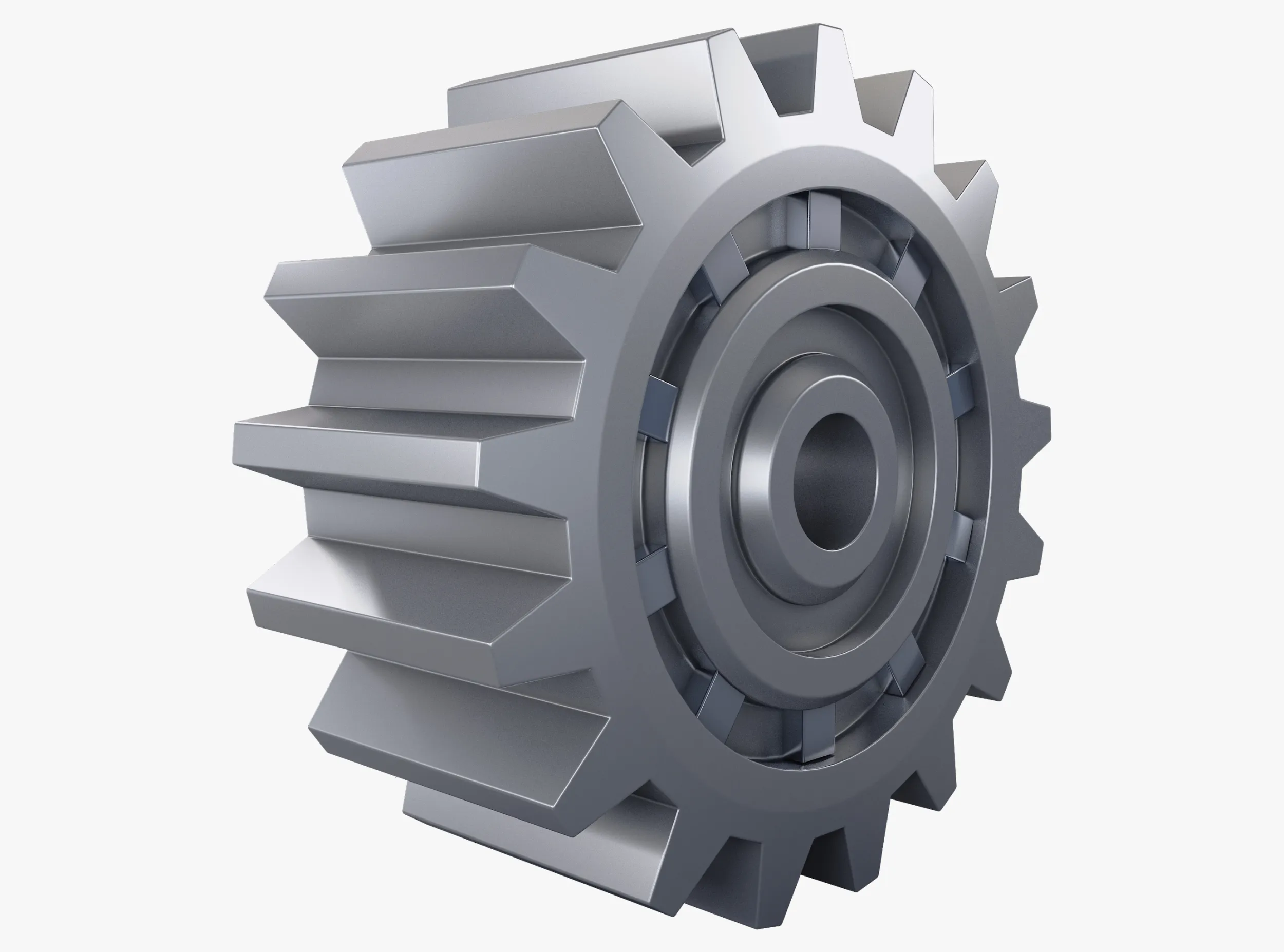 Gear Spur D205mm T93mm M1 3D Model .c4d .max .obj .3ds .fbx .stl .blend 