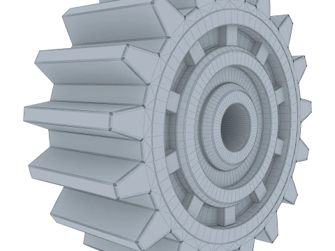 Gear Spur D205mm T93mm M1 3D Model