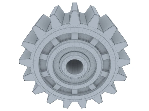 Gear Spur D205mm T93mm M1 3D Model