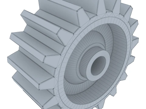 Gear Spur D205mm T93mm M1 3D Model