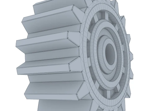 Gear Spur D205mm T93mm M1 3D Model