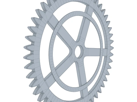 Gear Spur D209mm T7mm M1 3D Model