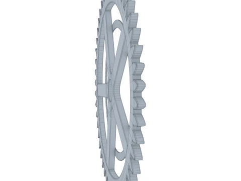 Gear Spur D209mm T7mm M1 3D Model